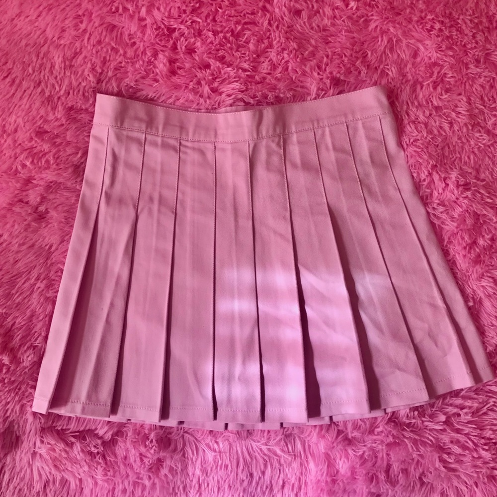 Pink tennis skirt